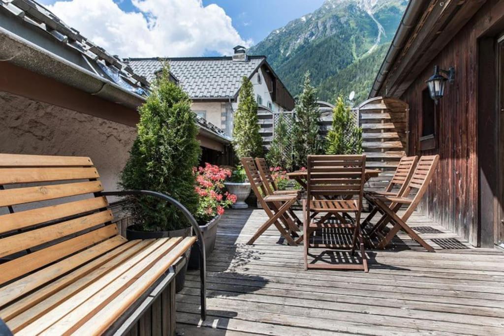 90M2 Hypercentre, Terrace, Next To Ski Lift Chamonix Exterior foto
